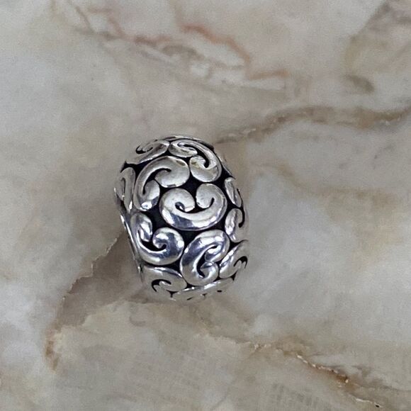 Pandora Feeling Groovy Sterling Silver Bead Charm - Picture 2 of 4